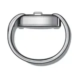 belt with large silver buckle image